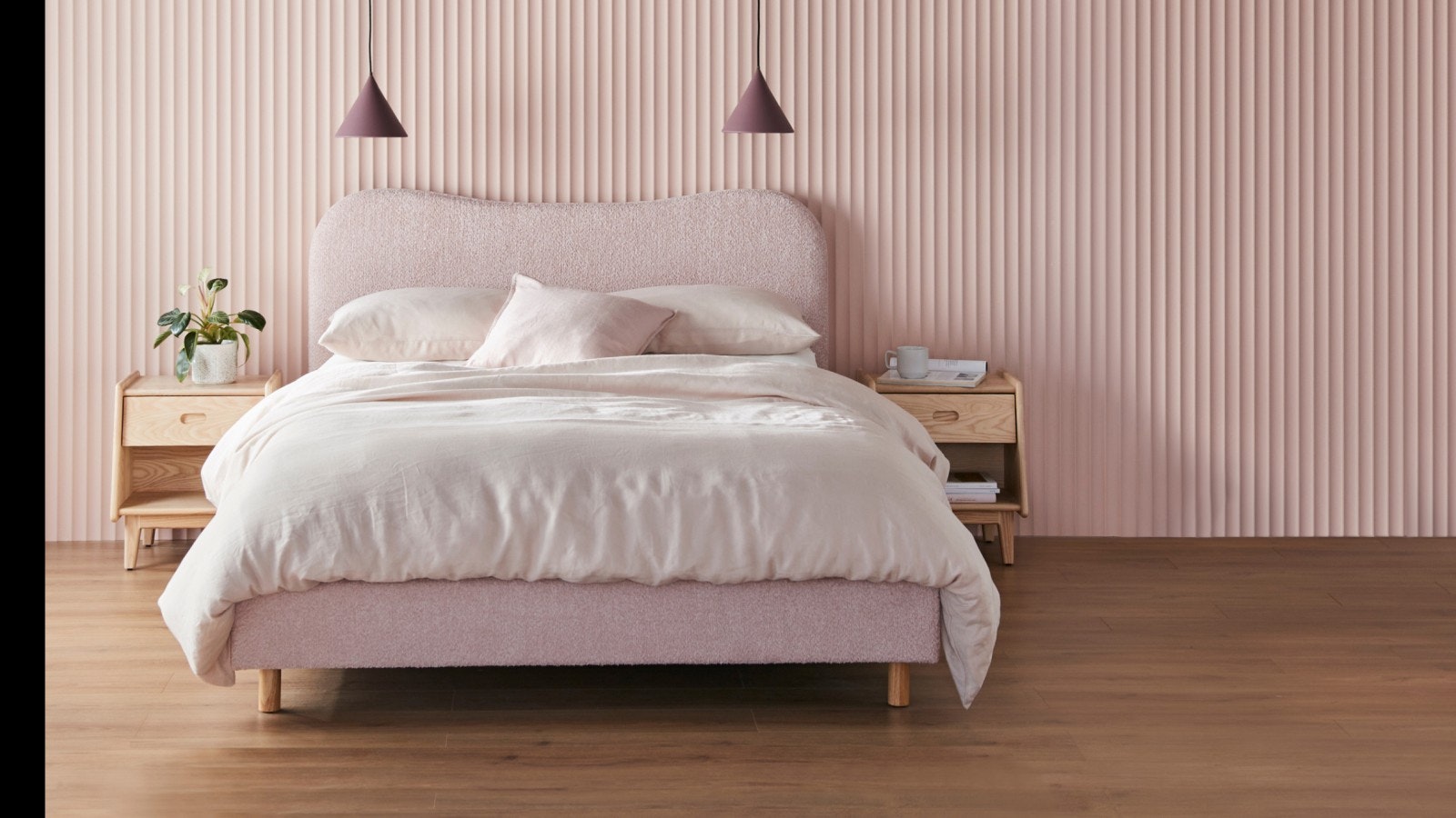 Drift Modern Bed Frame King, Queen & Double Ecosa