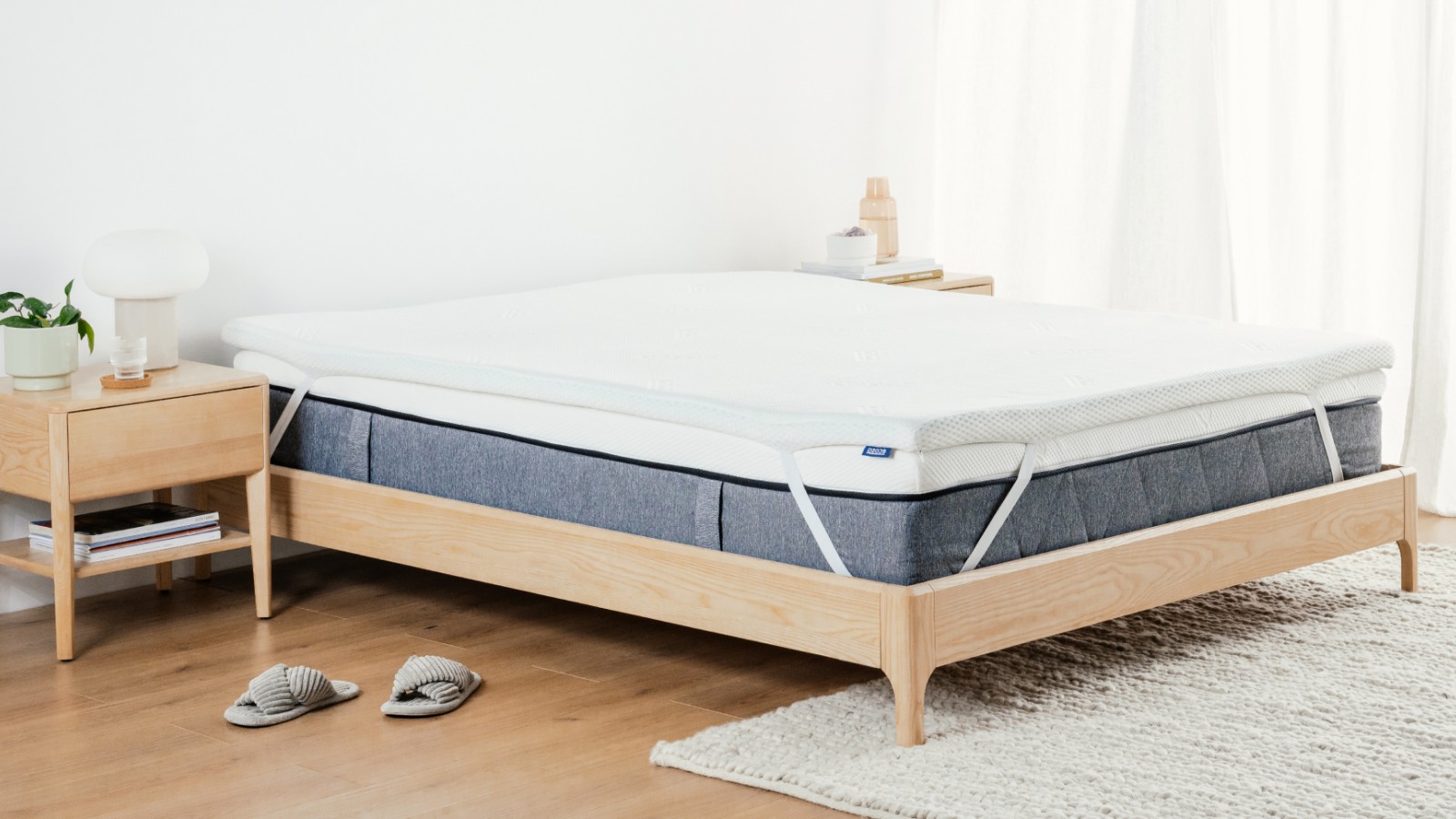 Ecosa Firm Mattress Topper add extra support in seconds