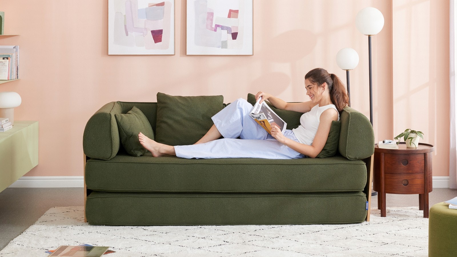 Nimble Sofa Bed (5-in-1 Convertible Sofa) - Ecosa AU