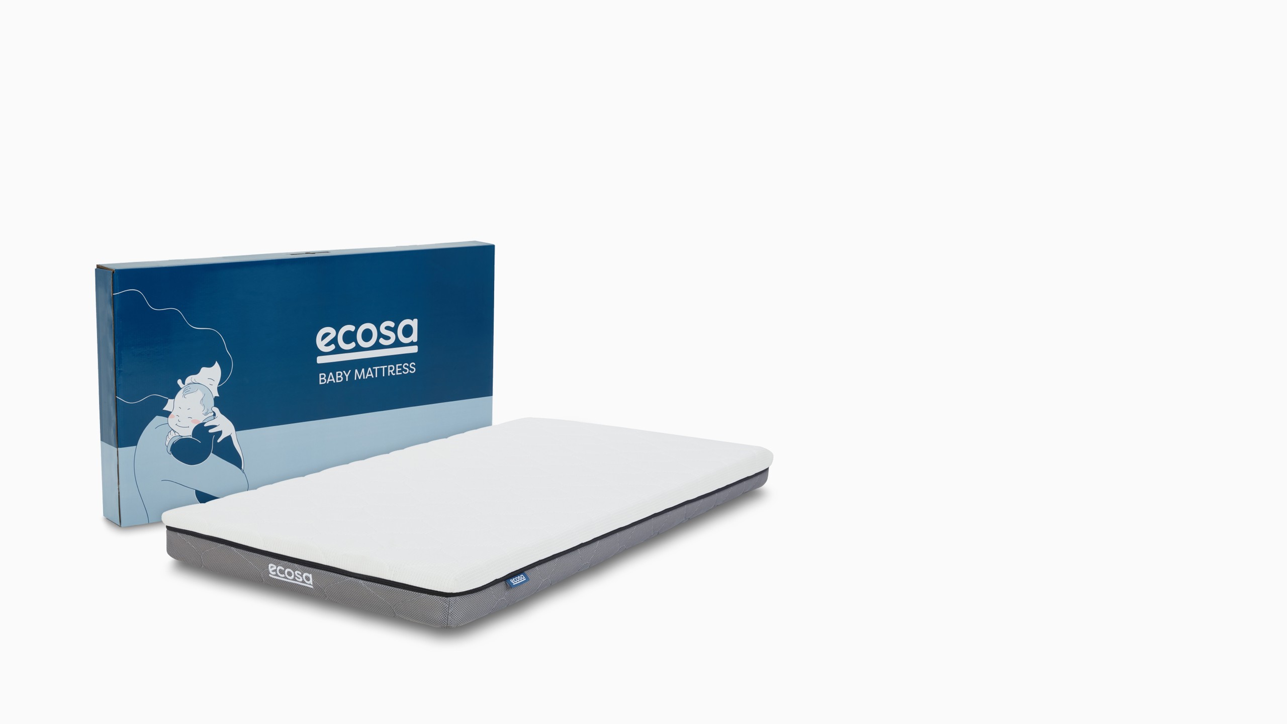 Ecosa Cot Mattress 100 Breathable & Washable Ecosa Australia