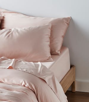 bamboo quilt cover barely pink