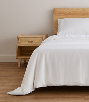 bamboo quilt cover white