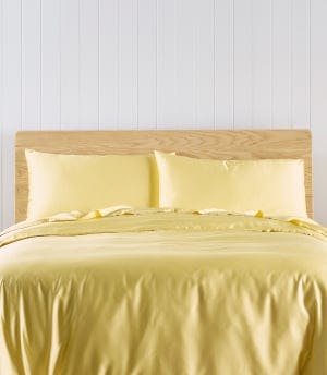 bamboo sheet set mellow yellow