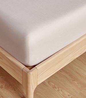 flax linen fitted sheet sand