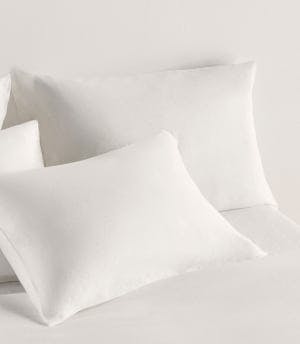 flax linen pillowcases white