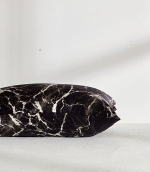 pillowcases black marble