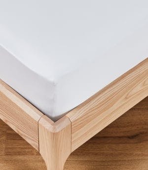 bamboo fitted sheet white