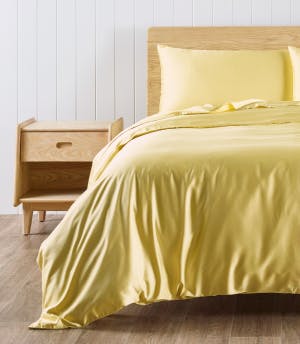 bamboo quilt cover mellow yellow
