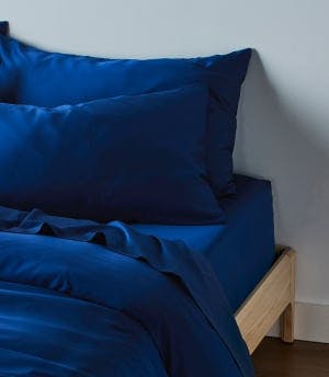 bamboo quilt cover navy blue