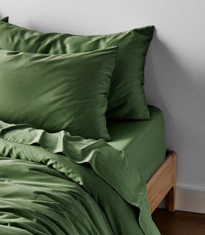 bamboo quilt cover olive green