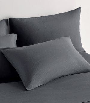 flax linen pillowcases pebble