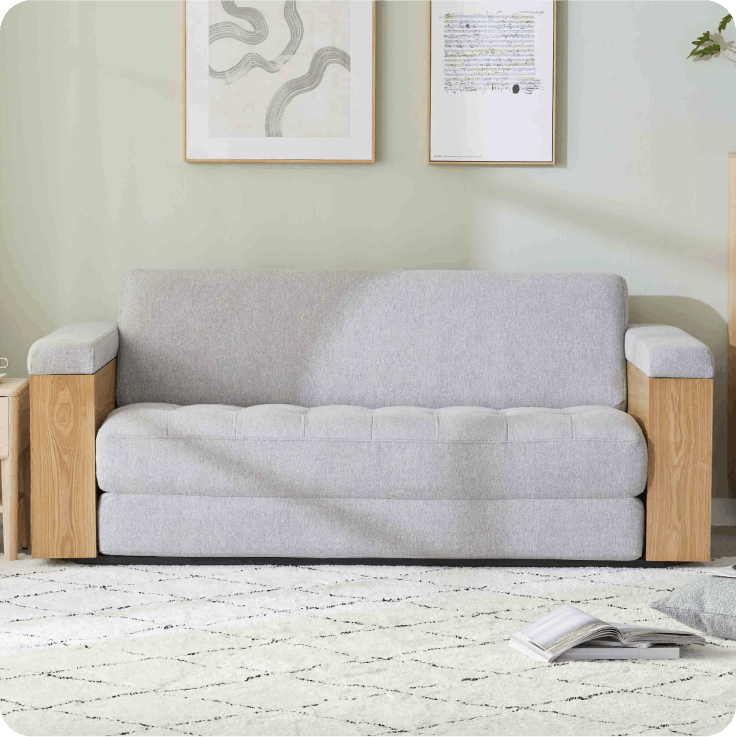 rio timber sofa bed